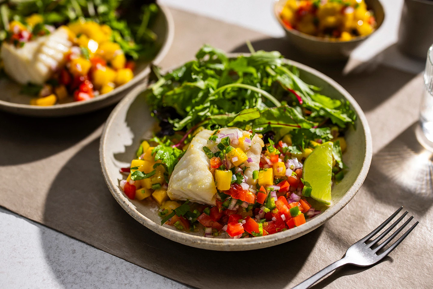 Baked Fish with Mango Salsa