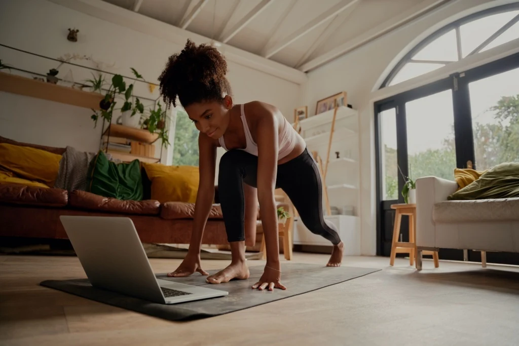 Working out at home